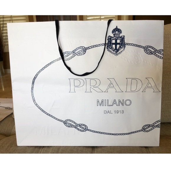 prada shopping bag